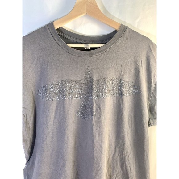 American Apparel T-Shirt Mens XL Cool Crow Graphic - Picture 5 of 5